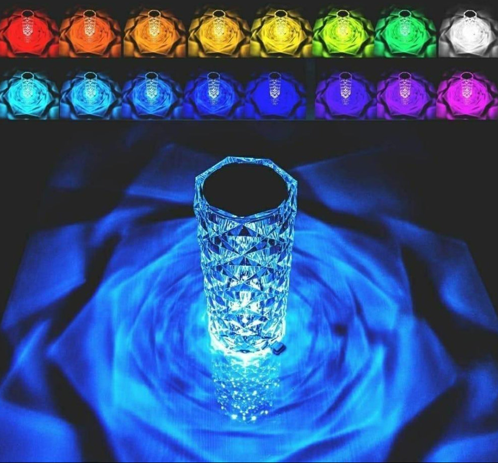 Crystal Touch Table Lamp – 16 Color Changing RGB