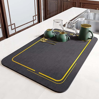 Quick-Drying Mat - Anti-Slip & Machine Washable (Pack of 2)