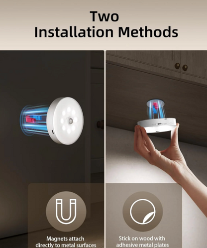 Smart Motion Sensor LED Night Light – USB Rechargeable